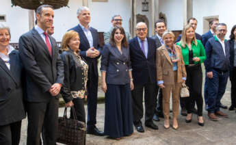 Encuentro de la conselleira de Economía en funciones, María Jesús Lorenzana, con miembros del Foro Económico de Galicia