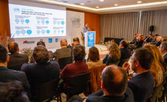 Vista general del público durante la intervención de Marcelino Fernández Mallo / Xurxo Lobato