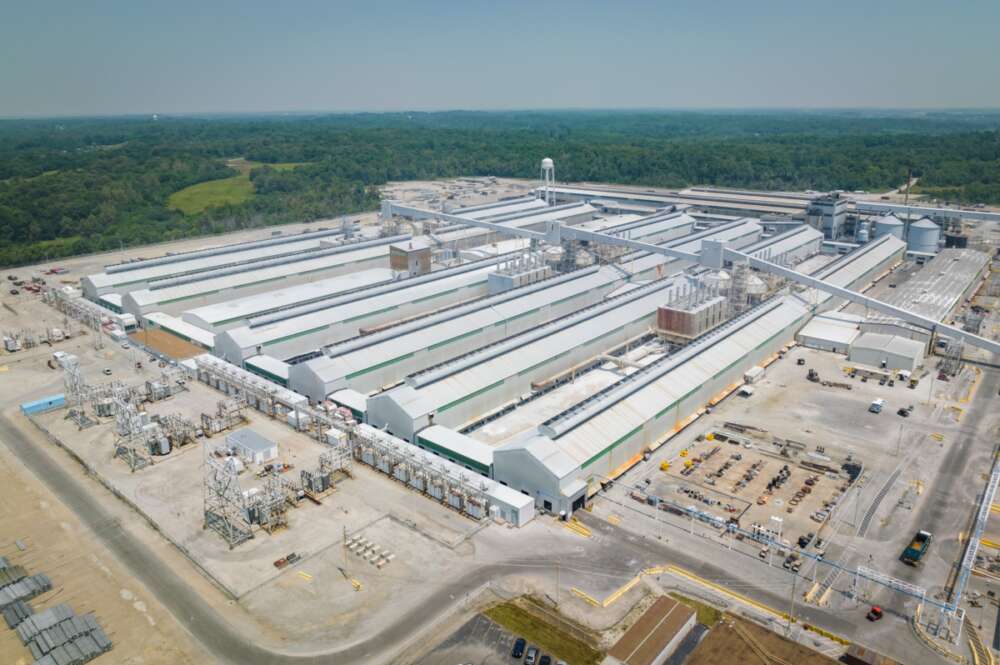 Imagen de archivo de la planta de Century Aluminum en Sebree
