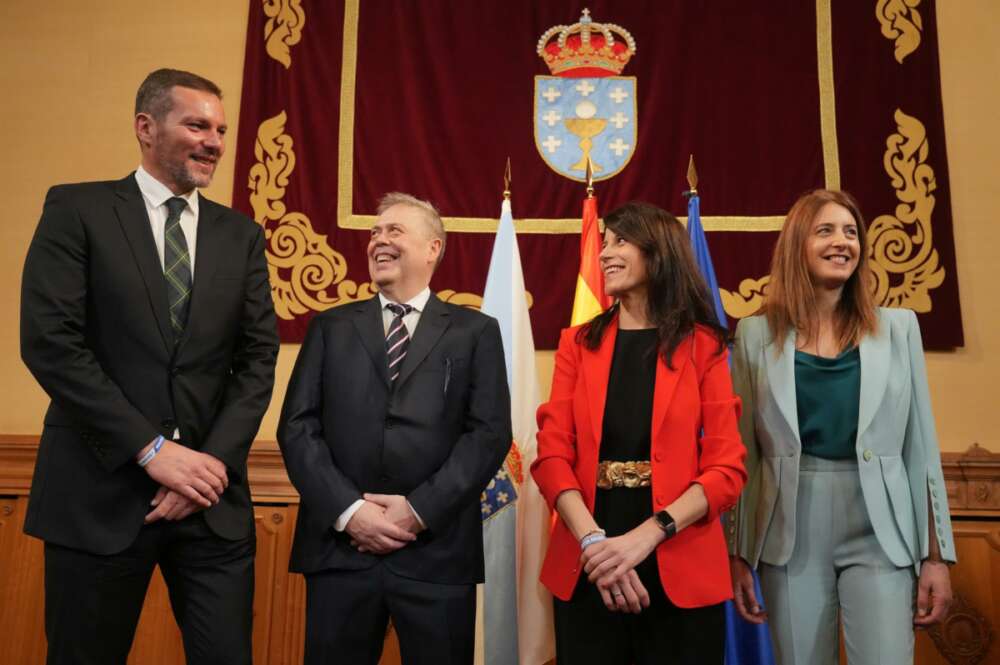 Los nuevos conselleiros del gobierno de Alfonso Rueda en el acto de toma de posesión. Álvaro Ballesteros / Europa Press