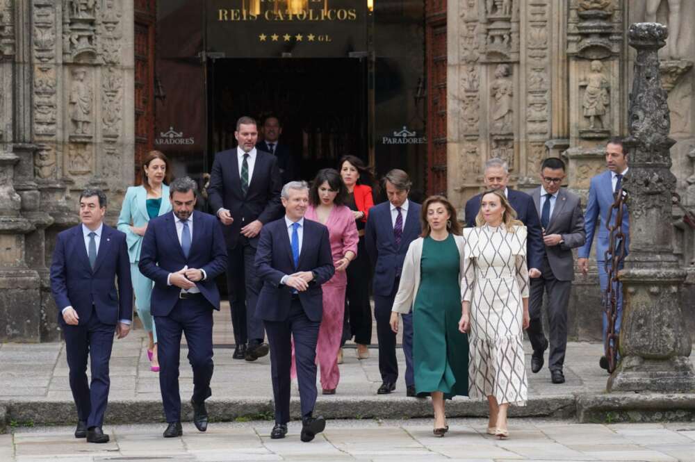 Toma de posesión de los nuevos conselleiros que integrarán el gobierno presidido por Alfonso Rueda. Álvaro Ballesteros / Europa Press