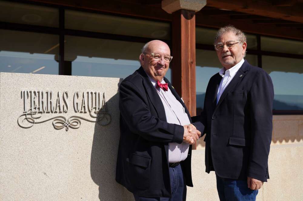 El presidente del Grupo Terras Gauda, José María Fonseca, y el presidente de Bodegas Gargalo, Roberto Verino. - TERRAS GAUDA