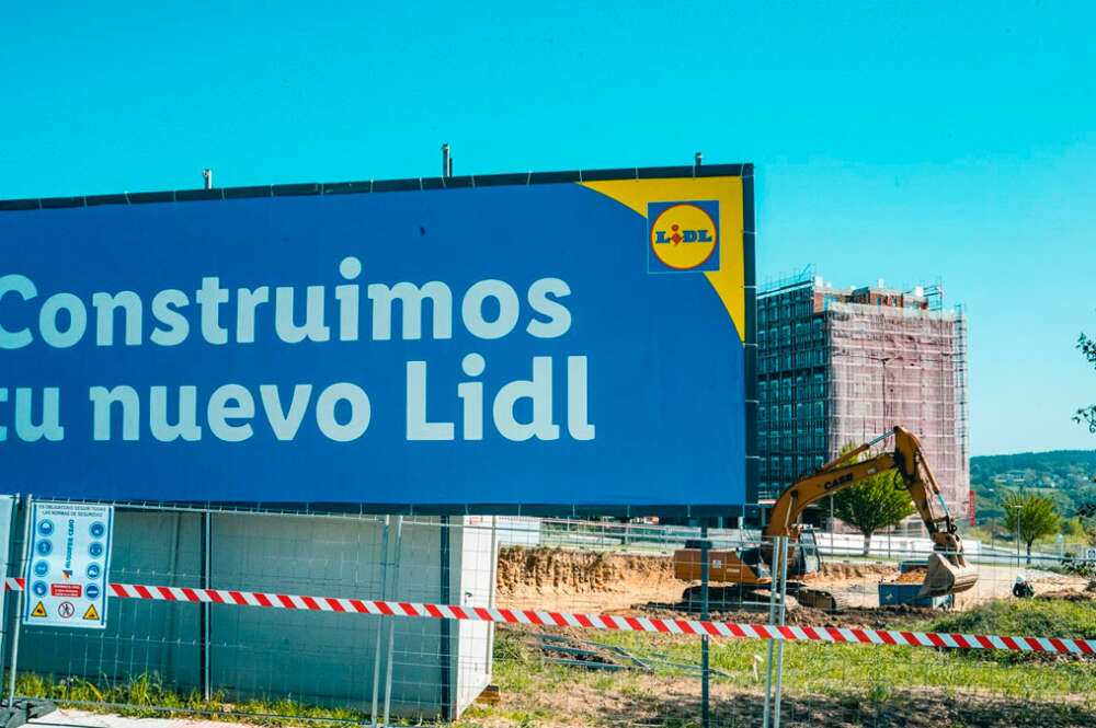 Inicio de la obra de un nuevo establecimiento Lidl en Galicia, en este caso, en Lugo