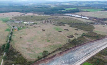 Vista aérea del concello lucense de Palas de Rei