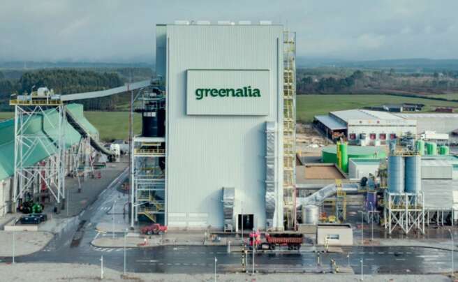 Imagen de la planta de biomasa de Greenalia en Teixeiro