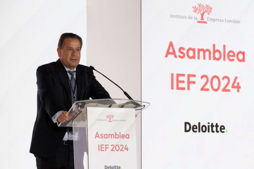 Imagen de Ignacio Rivera tras la primera Asamblea de Socios del Instituto de la Empresa Familiar (IEF) desde que asumió su presidencia