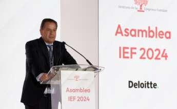 Imagen de Ignacio Rivera tras la primera Asamblea de Socios del Instituto de la Empresa Familiar (IEF) desde que asumió su presidencia