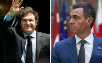 El presidente de Argentina, Javier Milei, junto al presidente español, Pedro Sánchez / EFE