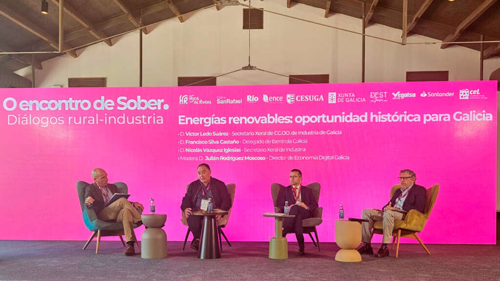 Mesa redonda 'Energías renovables: oportunidad histórica para Galicia' de 'O encontro de Sober'