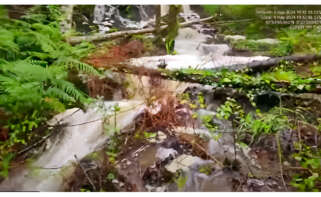 Captura del video difundido por Ecoloxistas en Acción en el que denuncian el vertido en el río Brandelos