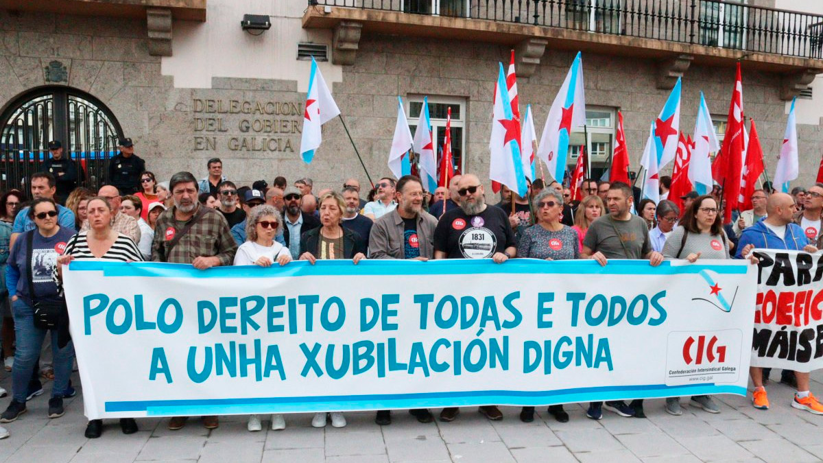 Concentración CIG por una "jubilación digna"