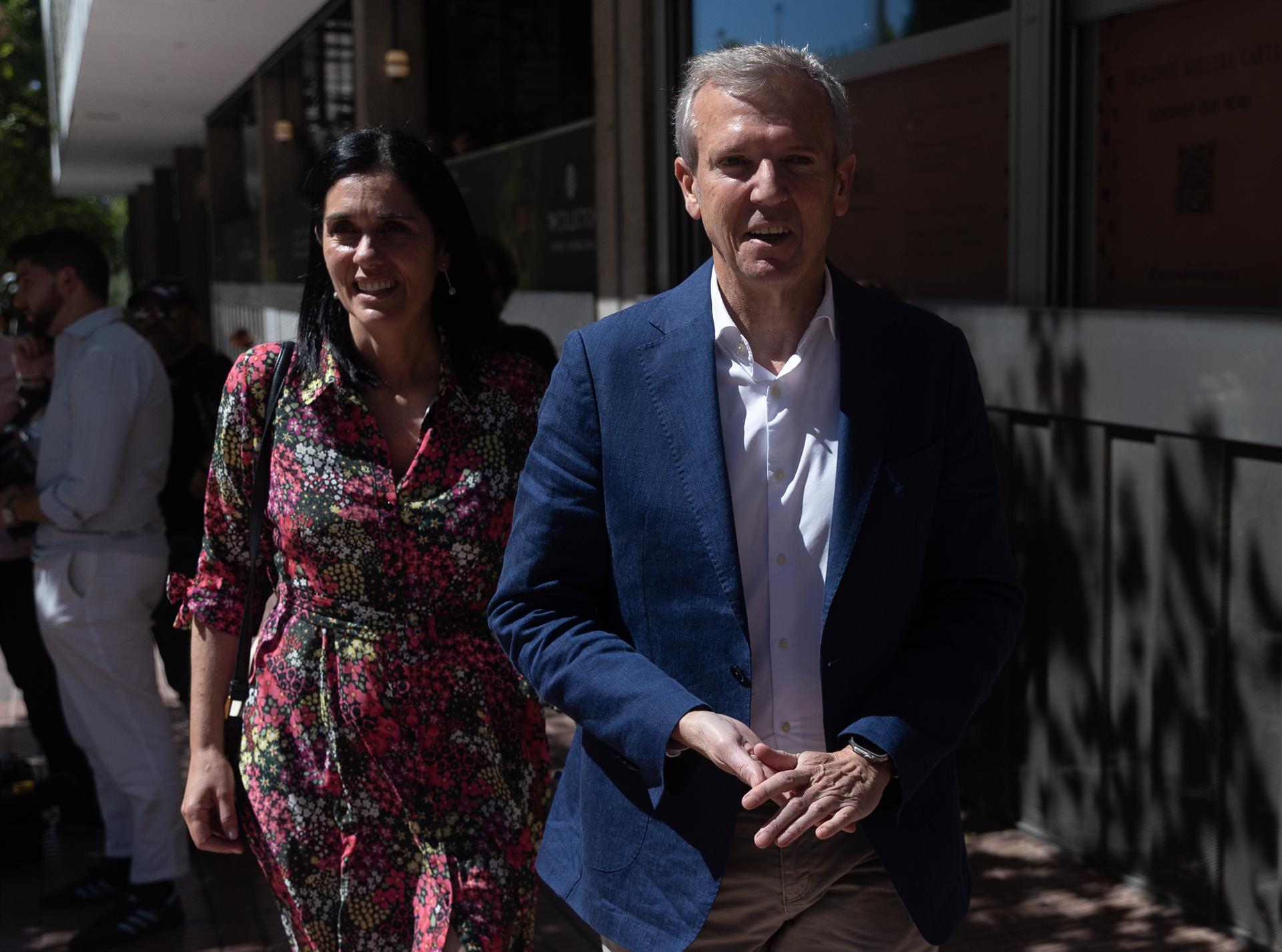 El presidente de la Xunta de Galicia, Alfonso Rueda, llega a la Junta Directiva Nacional del Partido Popular tras la ruptura de los pactos autonómicos con VOX, en el Hotel NH Collection Eurobuilding, a 22 de julio de 2024, en Madrid- - Eduardo Parra - Europa Press