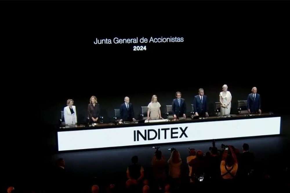 El consejo de administración de Inditex en la junta de accionistas celebrada en Arteixo / EP