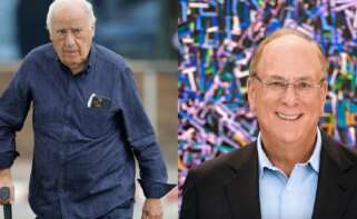 Amancio Ortega, dueño de Inditex, y Larry Fink, CEO de BlackRock