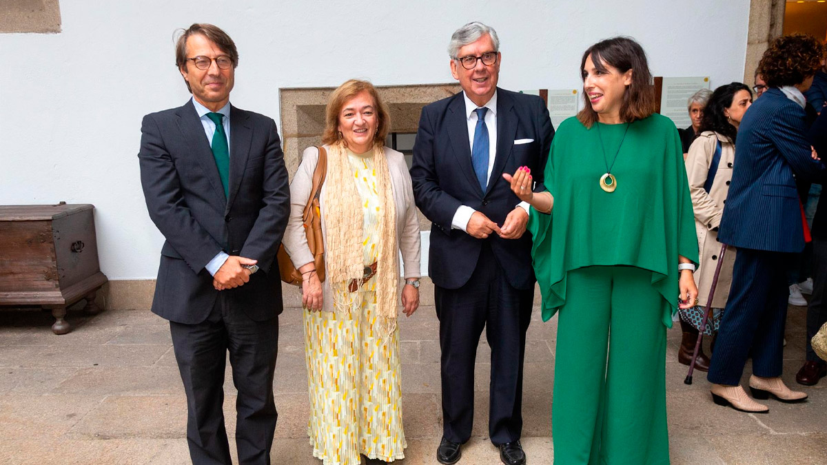 El conselleiro de Facenda, la presidenta de la AIReF, el presidente de la CEG y la conselleira de Economía
