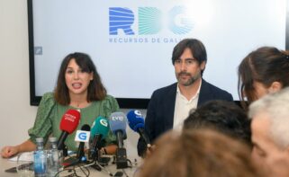 María Jesús Lorenzana, conselleira de Economía, y Emilio Bruquetas, consejero delegado de Recursos de Galicia / Xunta