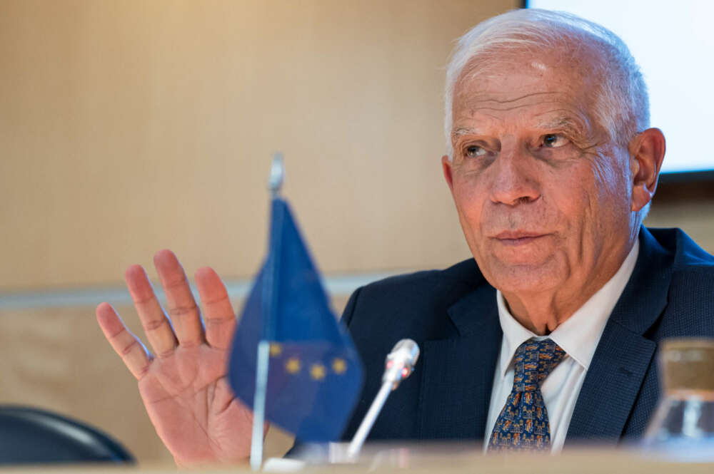 Borrell ofrece una rueda de prensa tras la reunión de Madrid sobre los Dos Estados Palestina-Israel