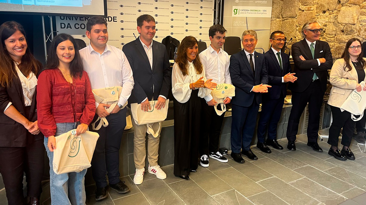 Galardonados en la segunda edición de los premios ‘Galicia Renovable’ de la Cátedra Greenalia-UDC