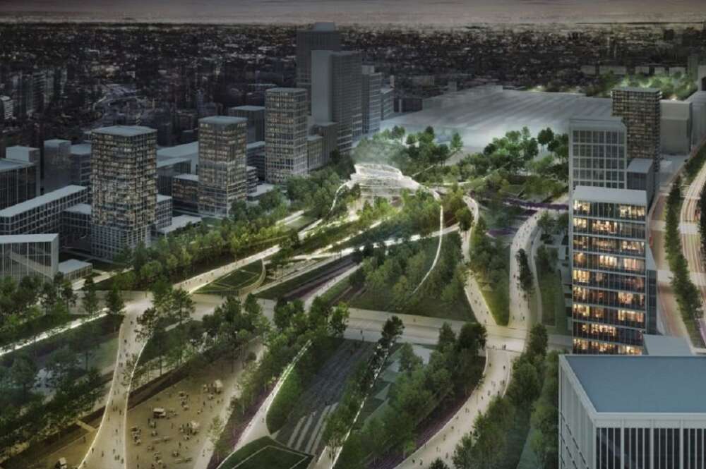 Recreación de uno de los planeamientos de Madrid Nuevo Norte