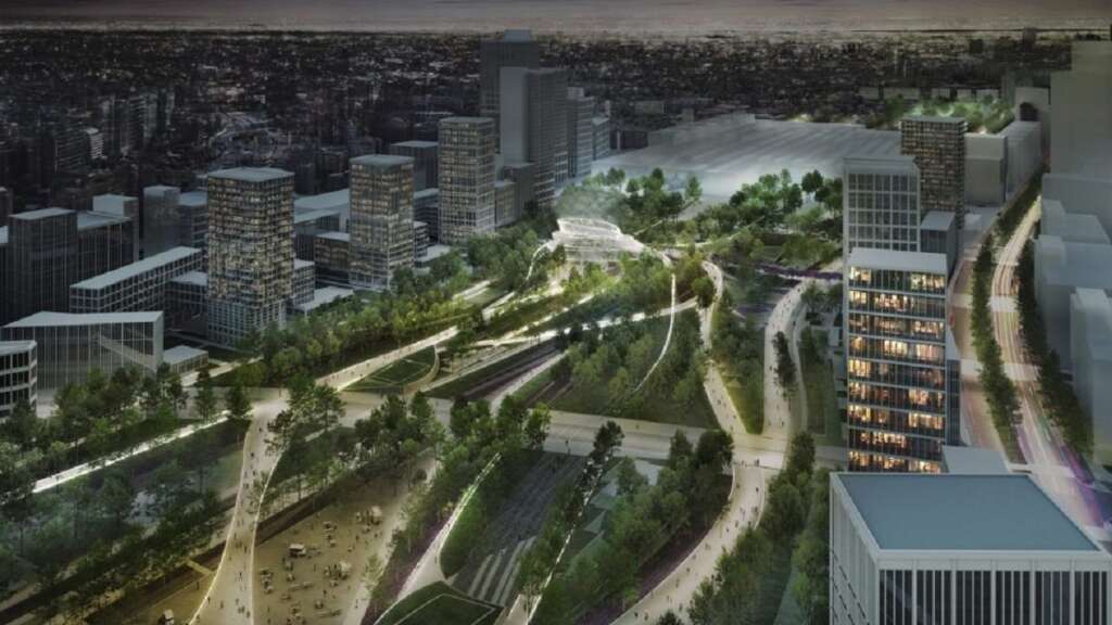 Recreación de uno de los planeamientos de Madrid Nuevo Norte