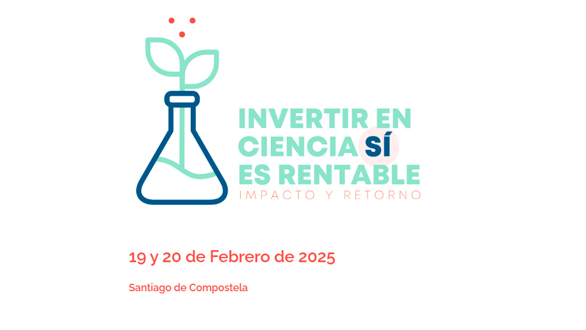 Cartel evento "Invertir en ciencia Sí es rentable"