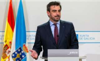El conselleiro de Presidencia, Xustiza y Deporte, Diego Calvo, en la rueda de prensa del Consello de la Xunta / Xunta