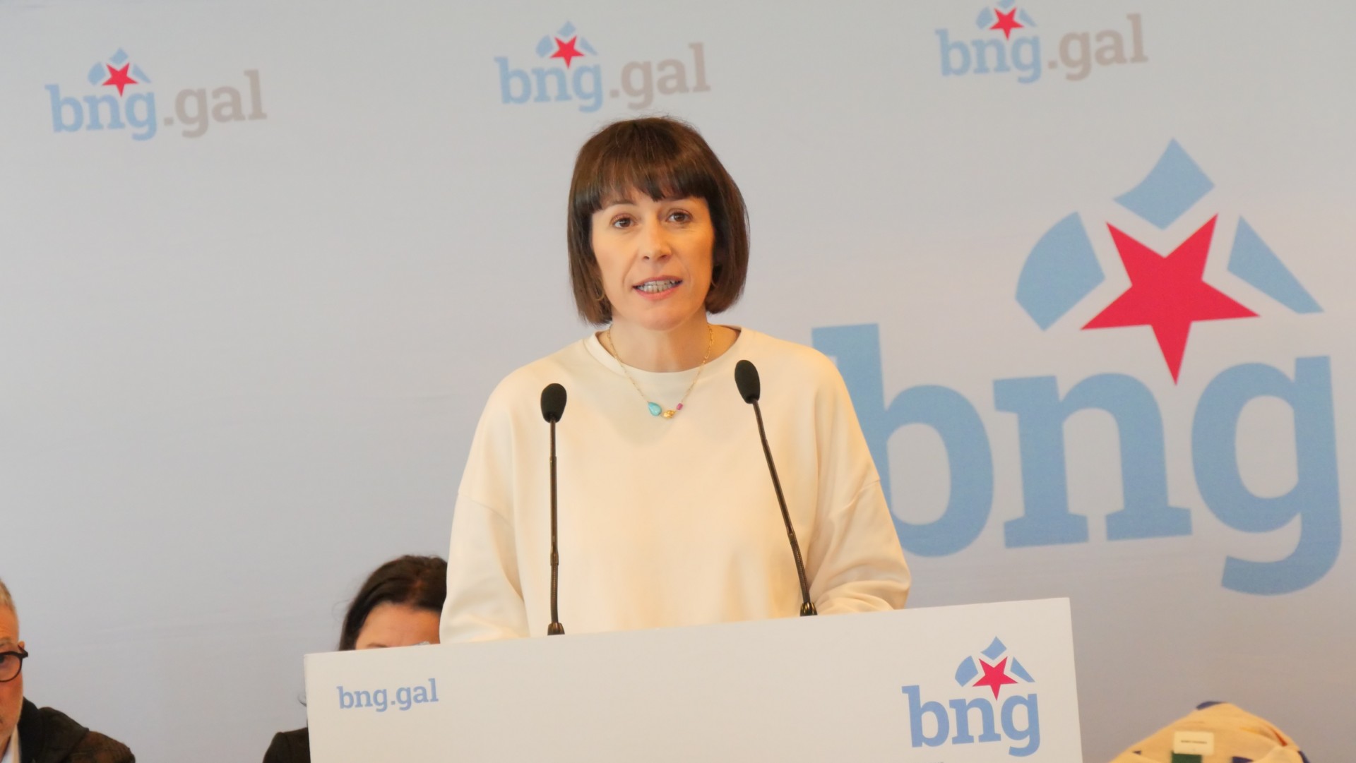 Ana Pontón interviene durante una reunión del Consello Nacional del BNG