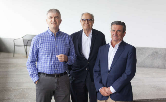 Santiago Lago Peñas, Emilio Pérez Nieto y Víctor Nogueira / Foro Económico de Galicia