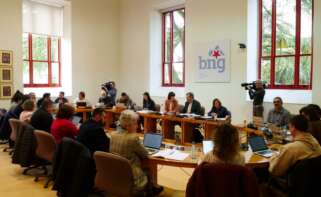El Grupo Parlamentario del BNG mantiene una reunión de trabajo en vísperas de la celebración del Debate sobre el Estado de la Autonomía. - BNG