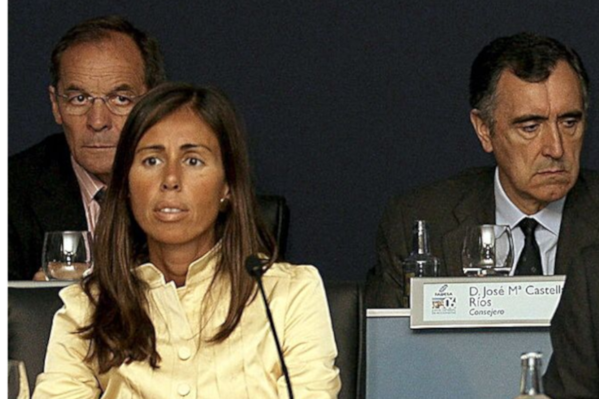 Modesto Rodríguez (primero por la izquierda) durante su etapa en Fadesa, junto a Felipa Jove y José María Castellano / Economía Digital Galicia