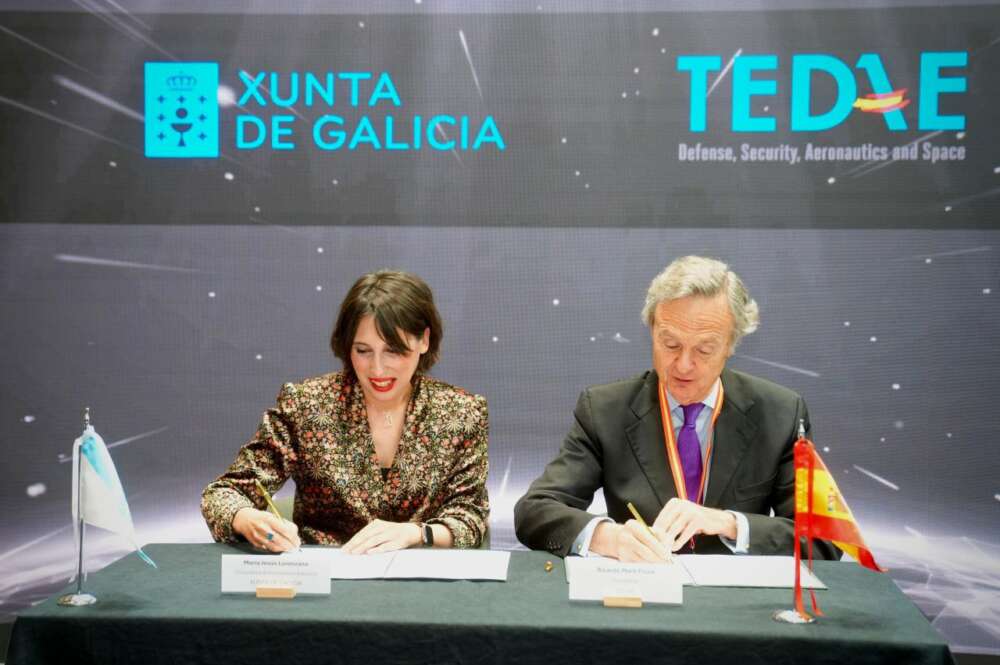 María Jesús Lorenzana firma un memorándum de entendimiento con la Asociación de Empresas Tecnológicas de Defensa, Seguridad, Aeronáutica y Espacio (TEDAE)