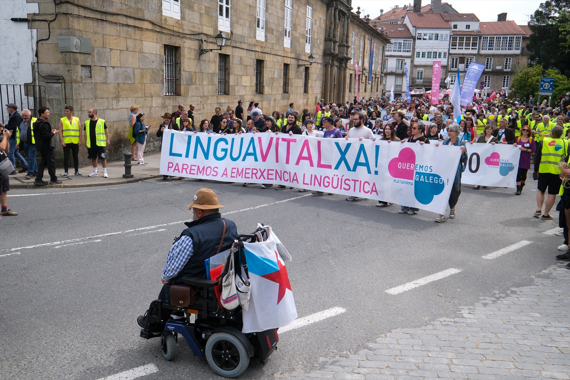 Movilización en Santiago por el Día de las Letras Gallegas
