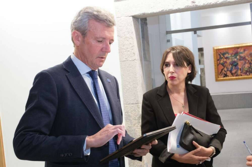 María Jesús Lorenzana y Alfonso Rueda presentaron la estrategia para el sector aeroespacial, de seguridad y defensa