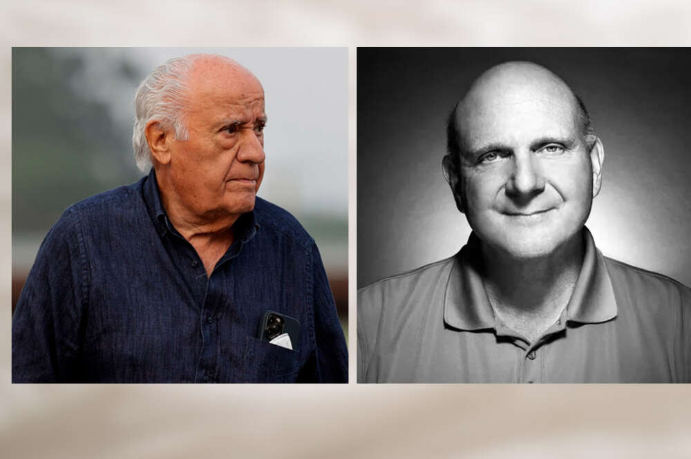 Amancio Ortega y Steve Ballmer