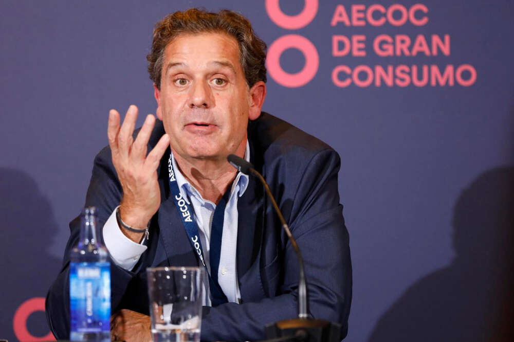 El presidente ejecutivo de la Corporación Hijos de Rivera (Estrella Galicia), Ignacio Rivera, en rueda de prensa en el 37º Congreso de Gran Consumo de Aecoc