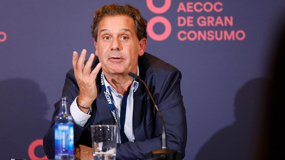 El presidente ejecutivo de la Corporación Hijos de Rivera (Estrella Galicia), Ignacio Rivera, en rueda de prensa en el 37º Congreso de Gran Consumo de Aecoc