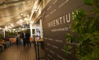 Stand de Inventium durante su participación en el foro europeo Patents for Innovation celebrado en Madrid en 2022
