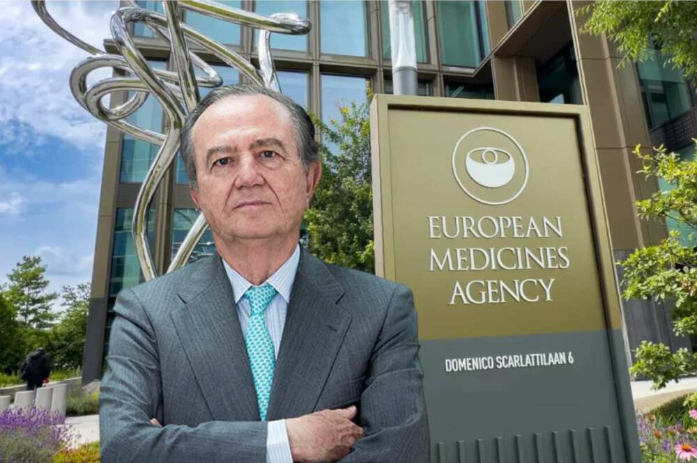 José María Fernández de Sousa, presidente de Pharma Mar, y sede de la EMA