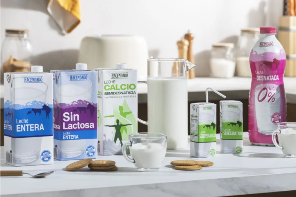 Variedades de leche de Hacendado, la marca blanca de Mercadona / Mercadona