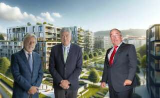 Luis y Mauricio Amodio junto a Jacinto Rey, los primeros accionistas de OHLA y de Grupo Empresarial San José