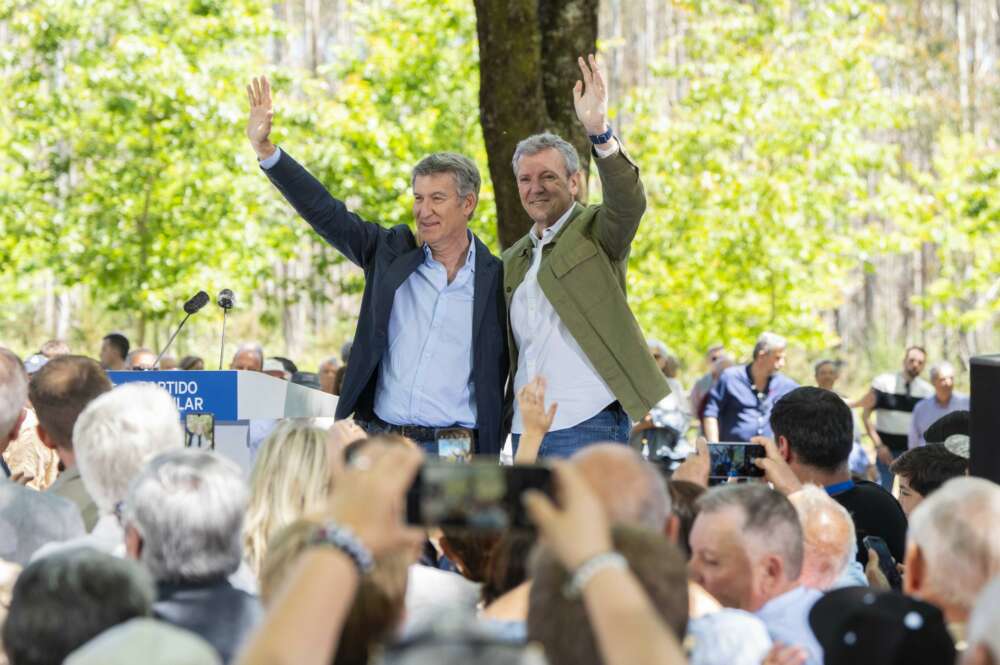 Alfonso Rueda y Alberto Núñez Feijóo en O Pino / PPdeG