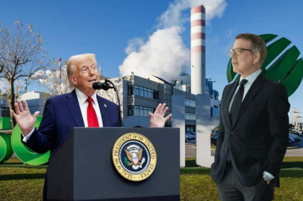 Donald Trump, presidente de EEUU, y José Soares de Pina, CEO de Altri