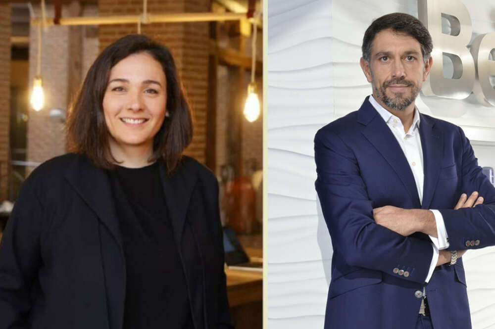 Adriana Domínguez, presidenta de Adolfo Domínguez, y Álvaro Alonso, s director general para el Este de Europa de Beiersdorf