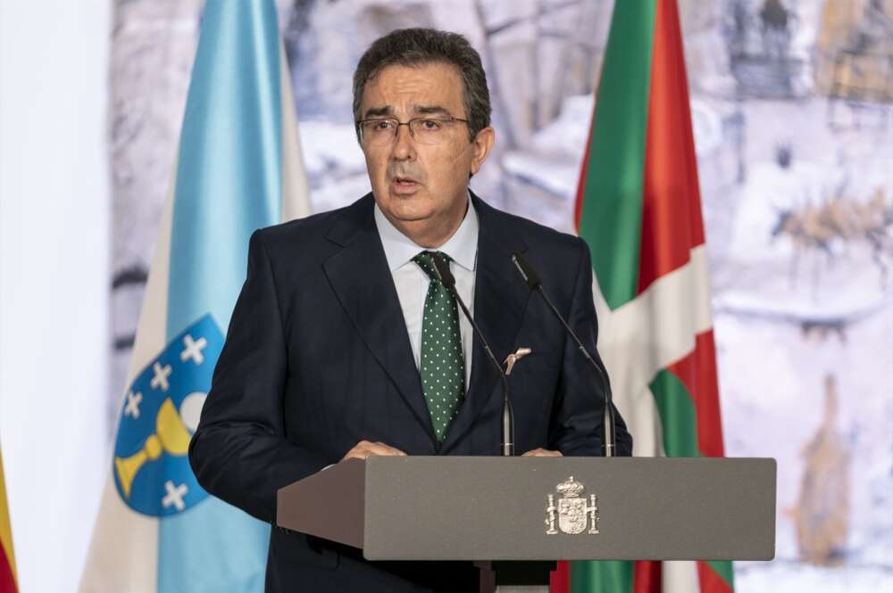 José Arnau Sierra en un acto de la Fundación Amancio Ortega y el Gobierno de España con motivo de la donación de equipos de protonterapia / A. Pérez Meca / Europa Press