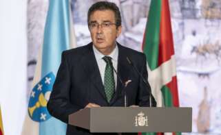 José Arnau Sierra en un acto de la Fundación Amancio Ortega y el Gobierno de España con motivo de la donación de equipos de protonterapia / A. Pérez Meca / Europa Press