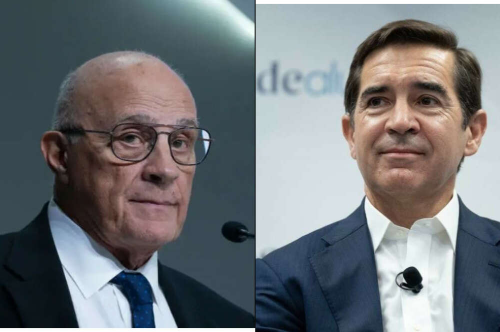 Josep Oliu y Carlos Torres, presidentes de Banco Sabadell y BBVA