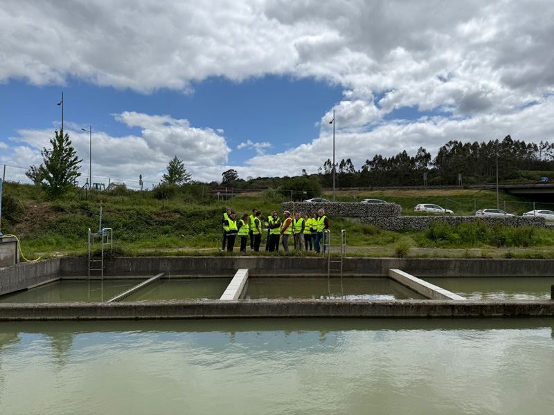 Infraestructura verde promovida por WATERUN en el polígono de A Sionlla, Santiago de Compostela