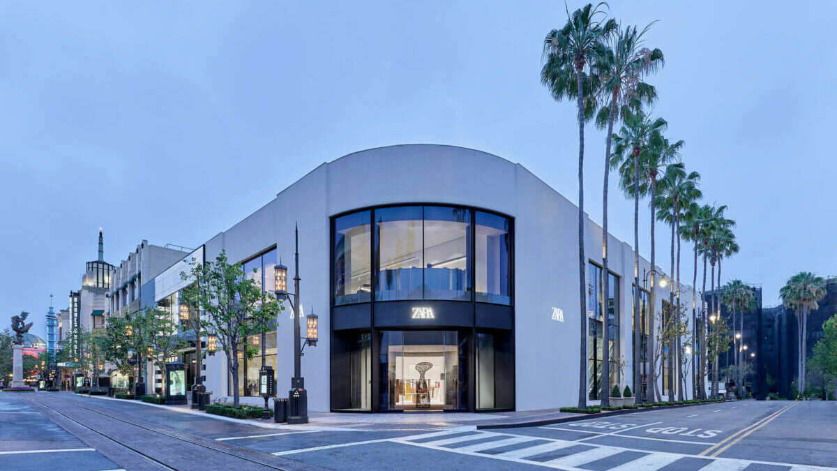 Vista exterior del flagship de Zara en The Grove / Inditex