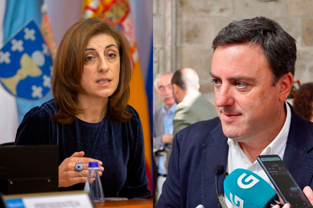 Ángeles Vázquez, conselleira de Medio Ambiente e Cambio Climático, y Valentín González Formoso, presidente de la Deputación da Coruña