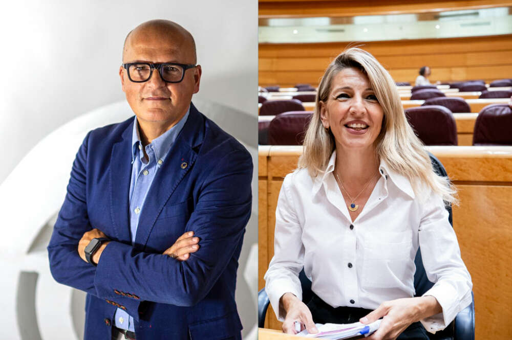 José Manuel Baltar y Yolanda Díaz